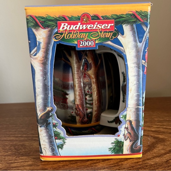 Budweiser Beer Collectible Stein from 2000. Holiday in the Mountains. - Picture 3 of 17
